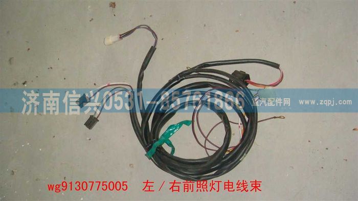 WG9130775005,WG9130775005左、右前照灯线束,济南信兴汽车配件贸易有限公司