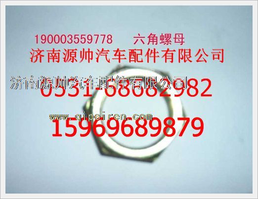 190003559778,重汽豪沃六角螺母190003559778,济南源帅汽车配件有限公司