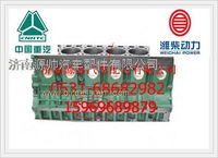 重汽10L LNG发动机 四气门共轨气缸体总成AZ1540010004