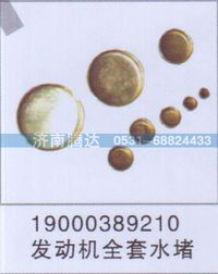 19000389210,19000389210发动机全套水堵,济南锦阳汽配有限公司（原腾达）
