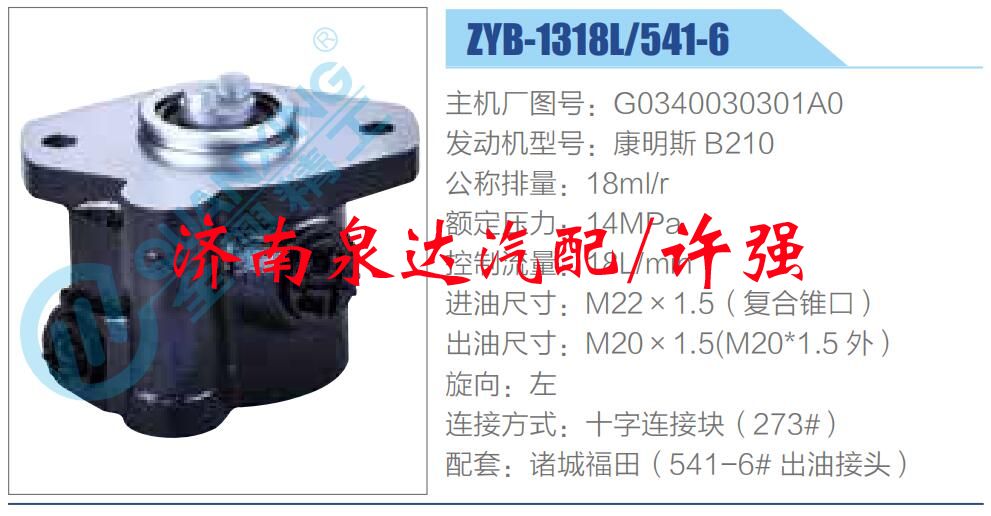 轉(zhuǎn)向液壓油泵總成/轉(zhuǎn)向泵總成/助力泵總成/G0340030301A0