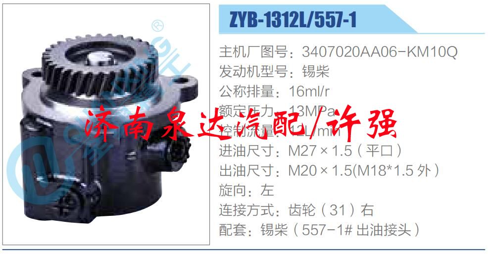 转向液压油泵总成/转向泵总成/助力泵总成
