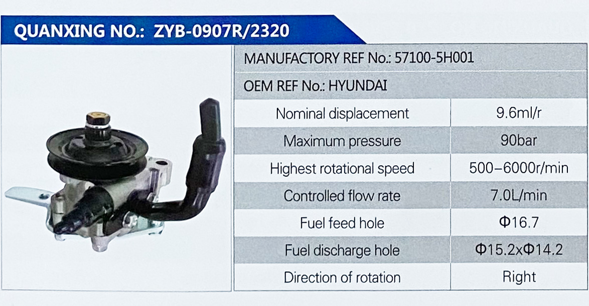 转向助力叶片泵，转向泵/57100-5H001