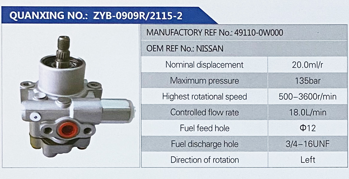 转向助力叶片泵，转向泵图1