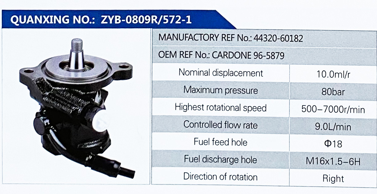 转向助力叶片泵，转向泵/CARDONE 96-5879