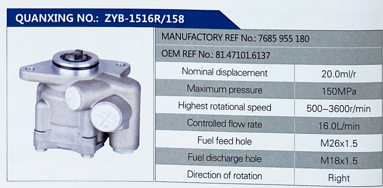 轉(zhuǎn)向助力葉片泵，轉(zhuǎn)向泵/81471016137