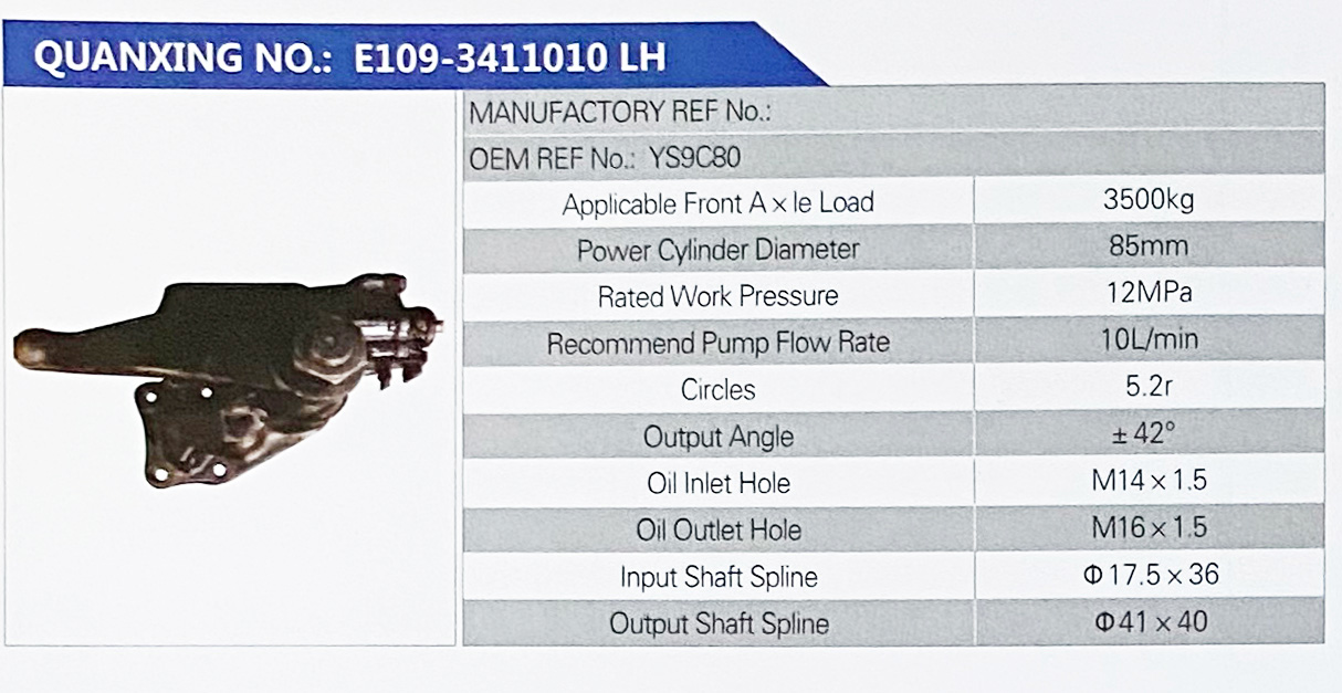动力转向器，方向机/YS9C80