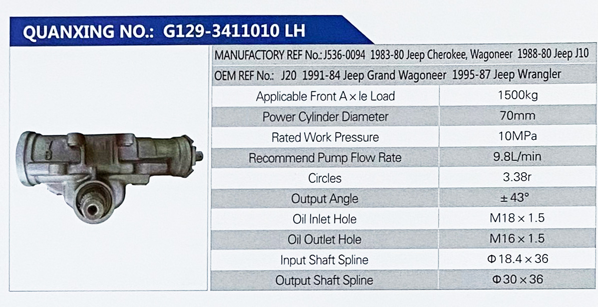 动力转向器，方向机/J536-0094