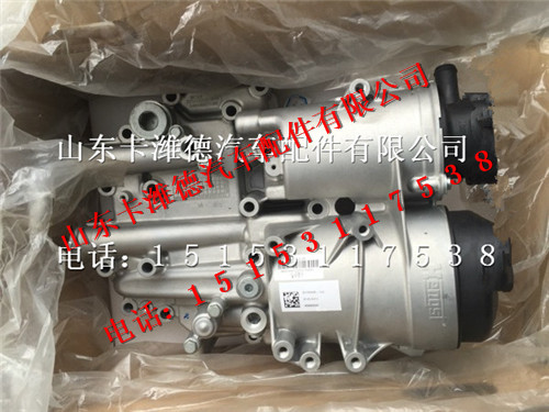 201V05000-7040,重汽曼发动机MC13机油模块总成,山东卡潍德汽车配件有限公司